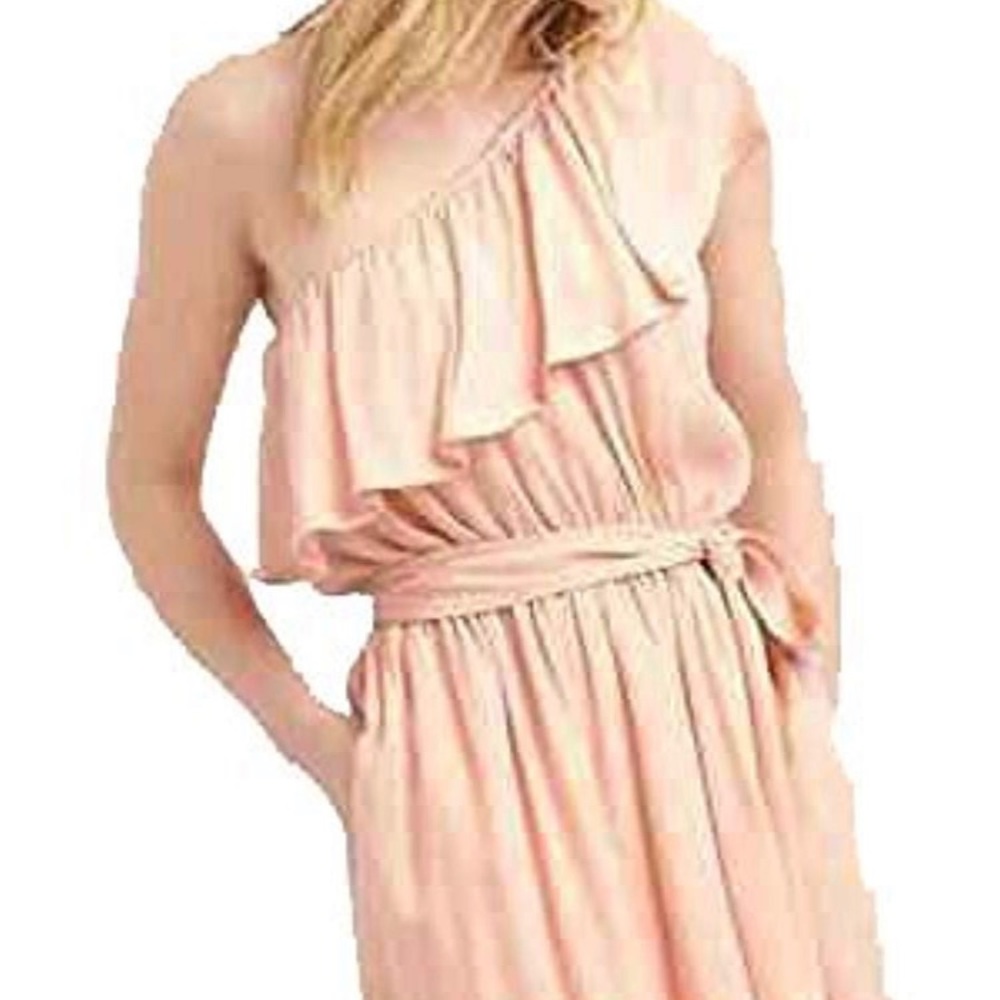 Party dress 100% rayon Peach color - Picture 1 of 4